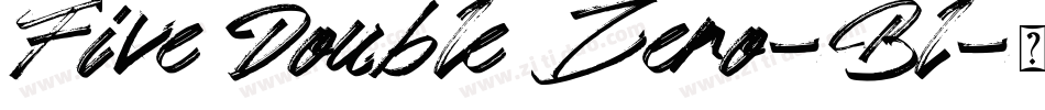 Five Double Zero-Bl字体转换